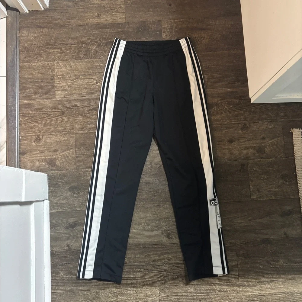 Adidas Women’s Black & White Track Pants - Picture 2 of 4